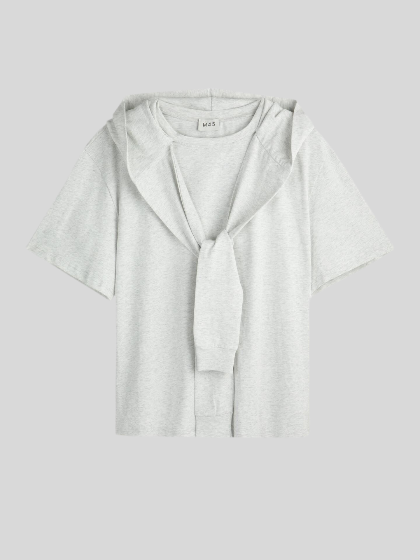M45 T - Shirt With Tie - Gray