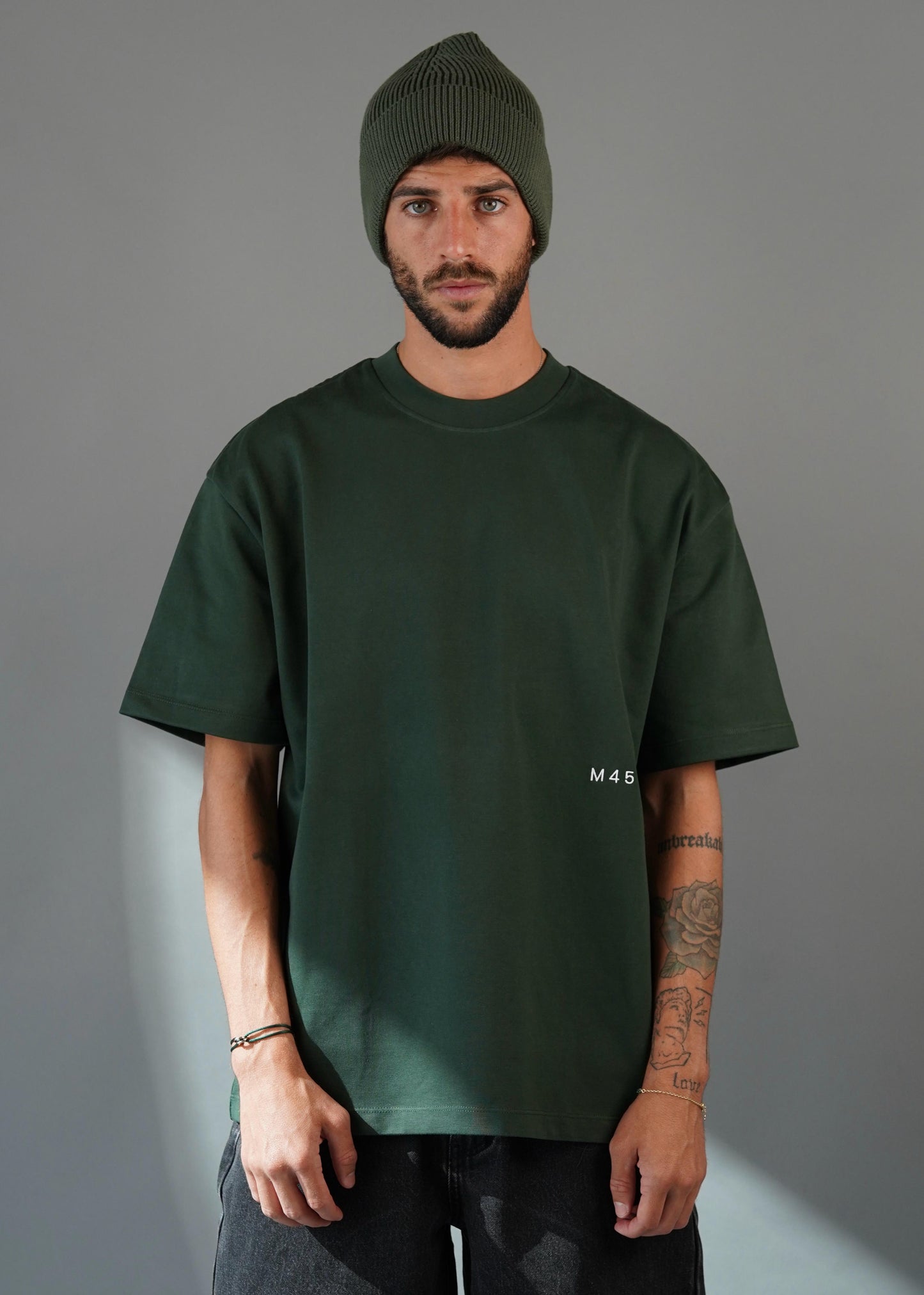 M45 T - Shirt with Embroidery - Green
