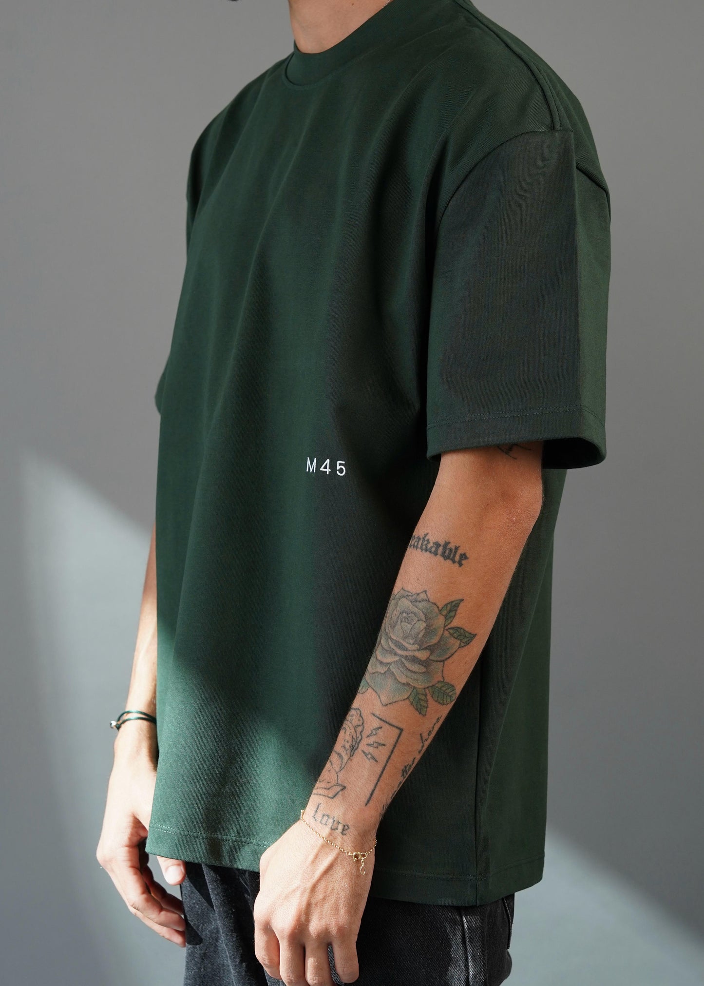 M45 T - Shirt with Embroidery - Green