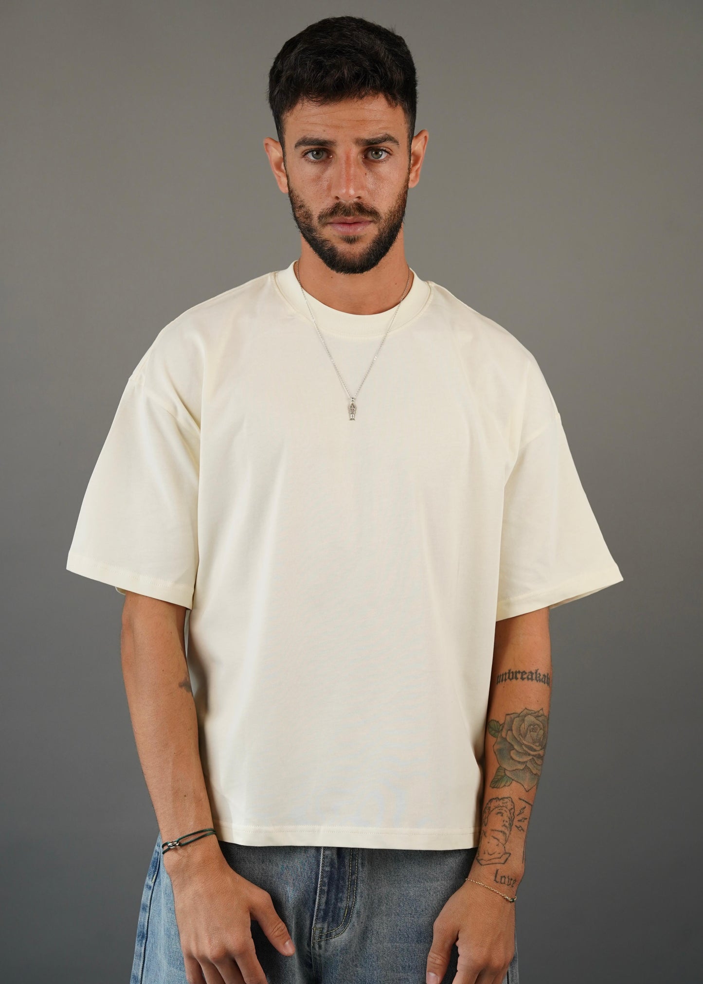 M45 T-Shirt Boxy Dirty White