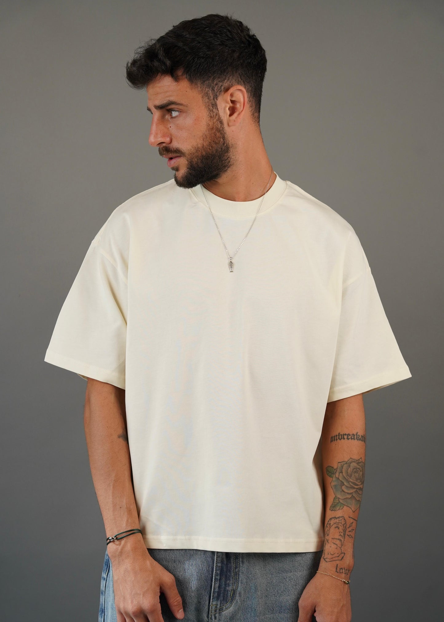 M45 T-Shirt Boxy Dirty White