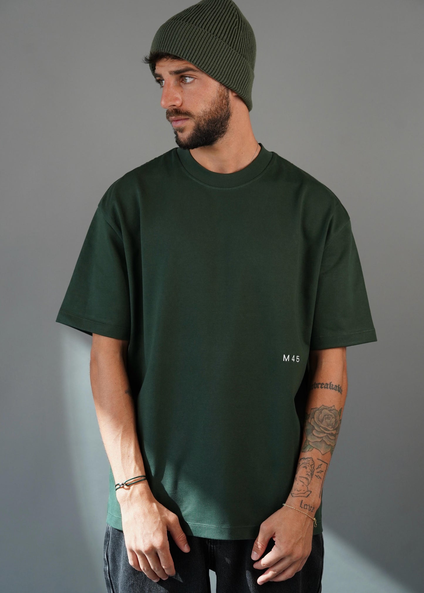 M45 T - Shirt with Embroidery - Green