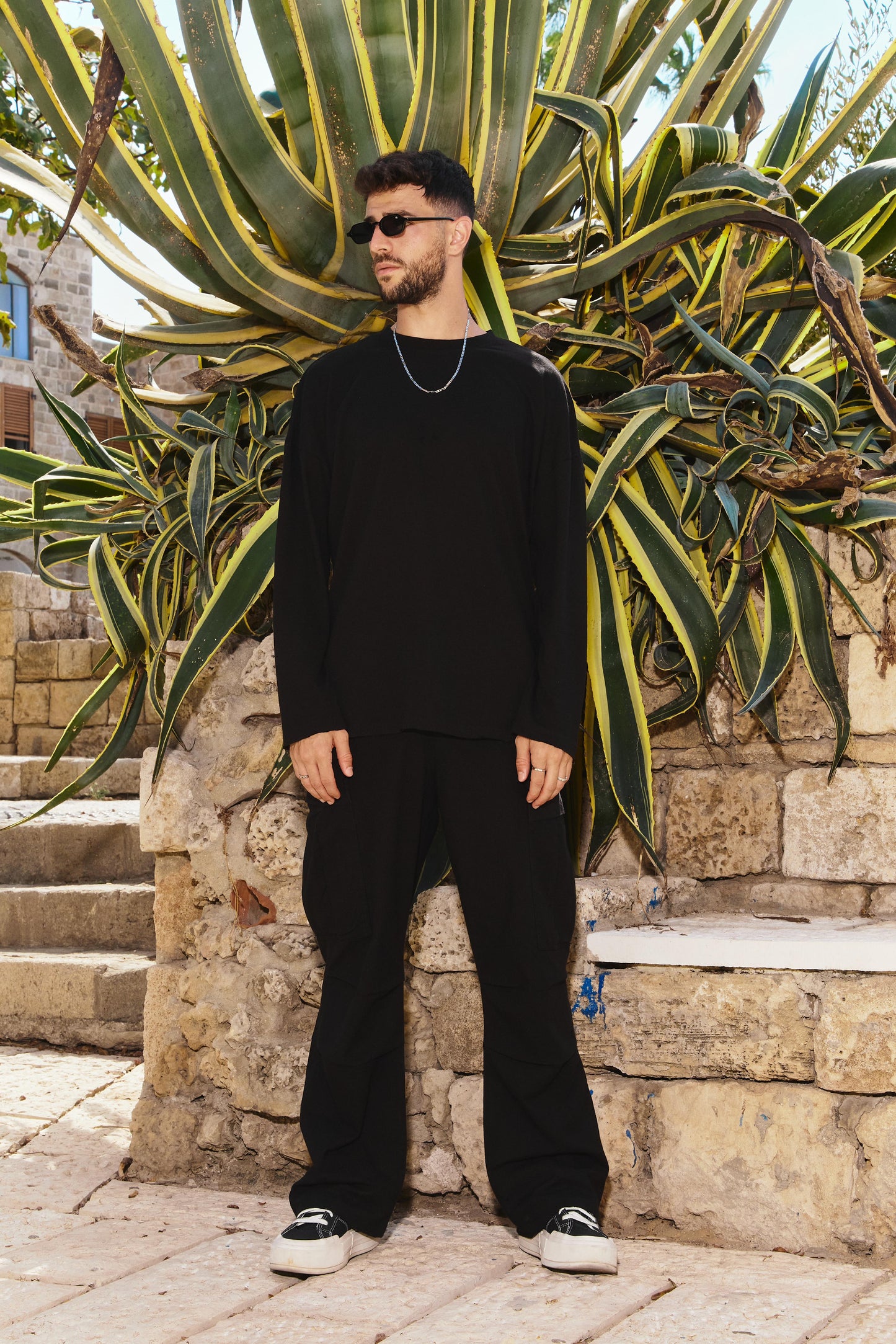 M45 Long Shirt Oversize - BLACK