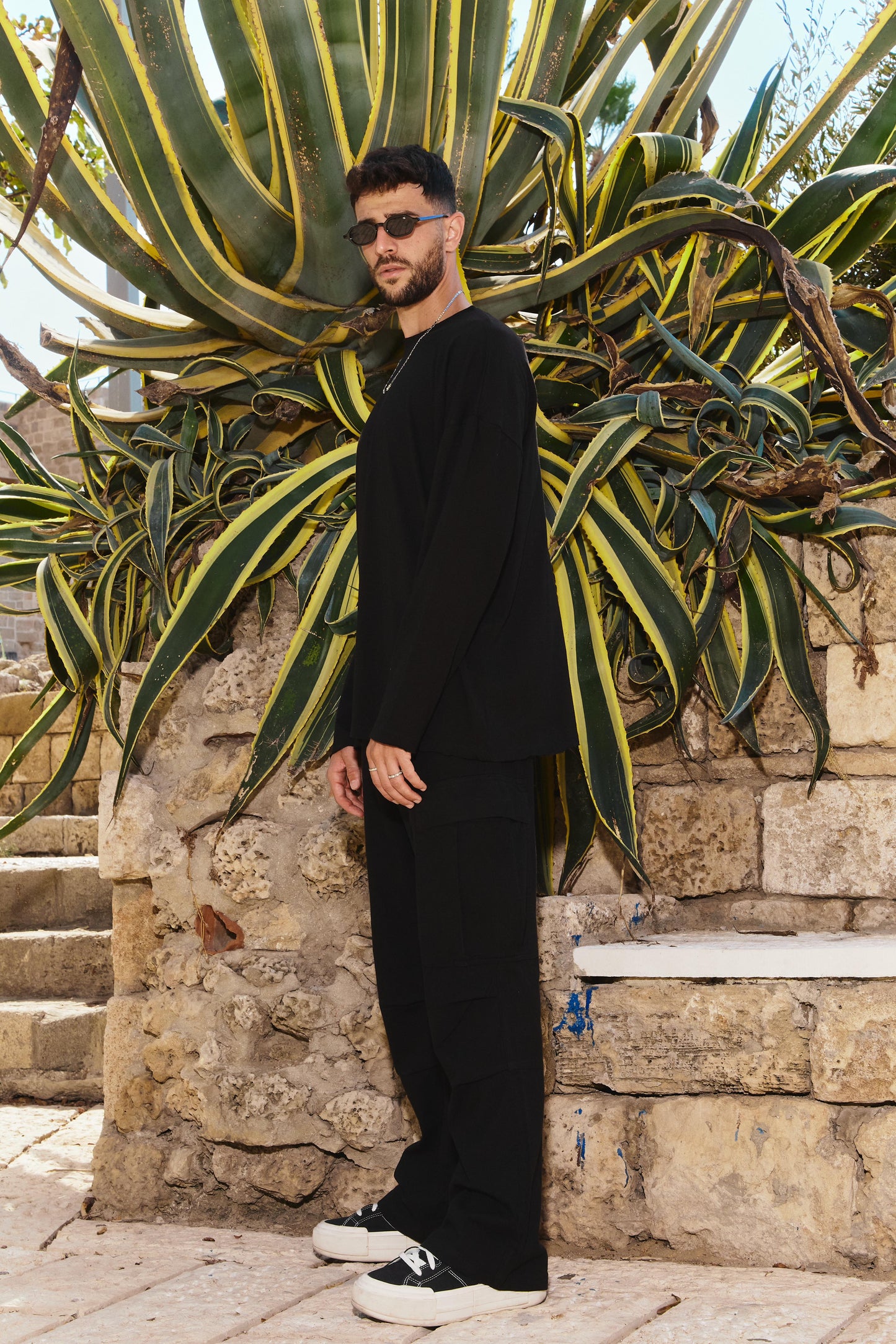M45 Long Shirt Oversize - BLACK