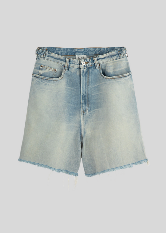 M45 Shorts Jeans - Blue With Washed