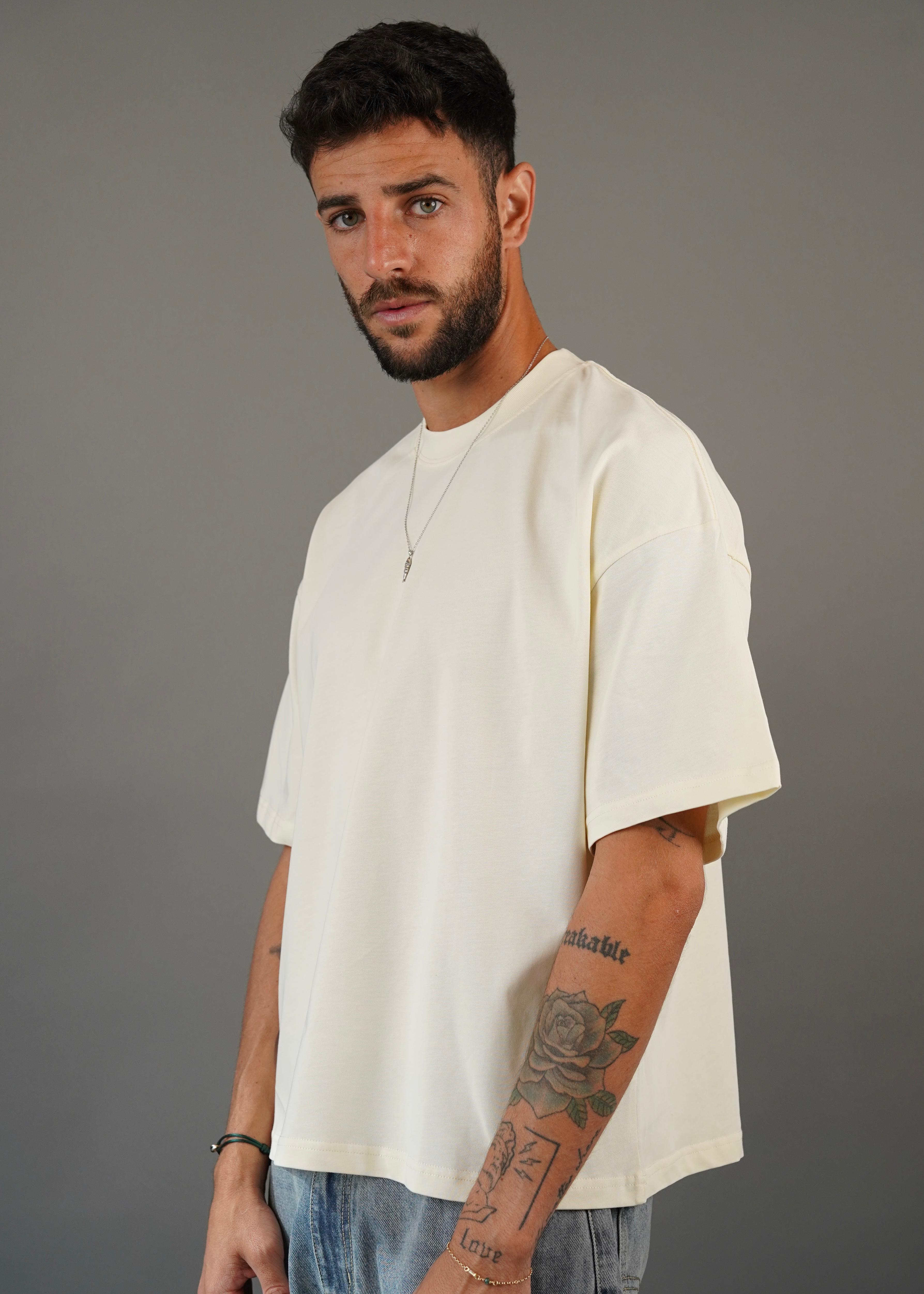 M45 T-Shirt Boxy Dirty White