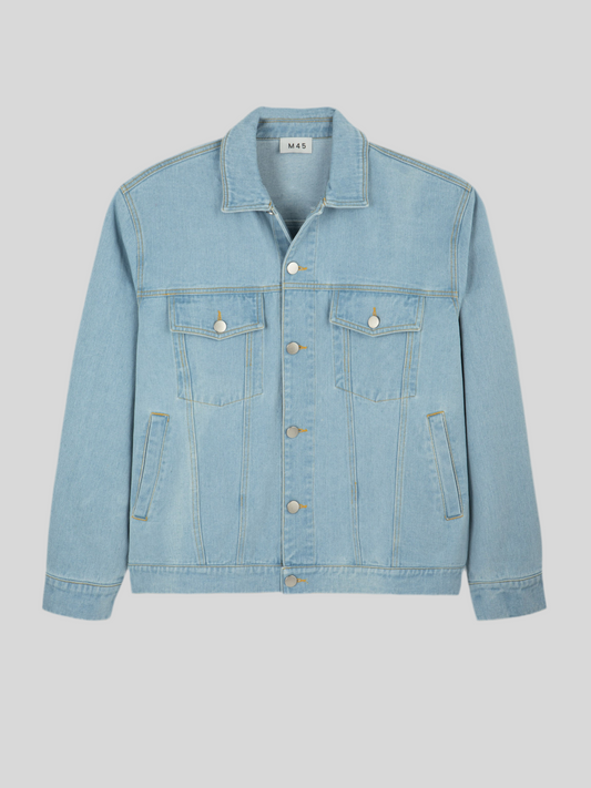 M45 - Jacket jeans oversized - Blue with wash