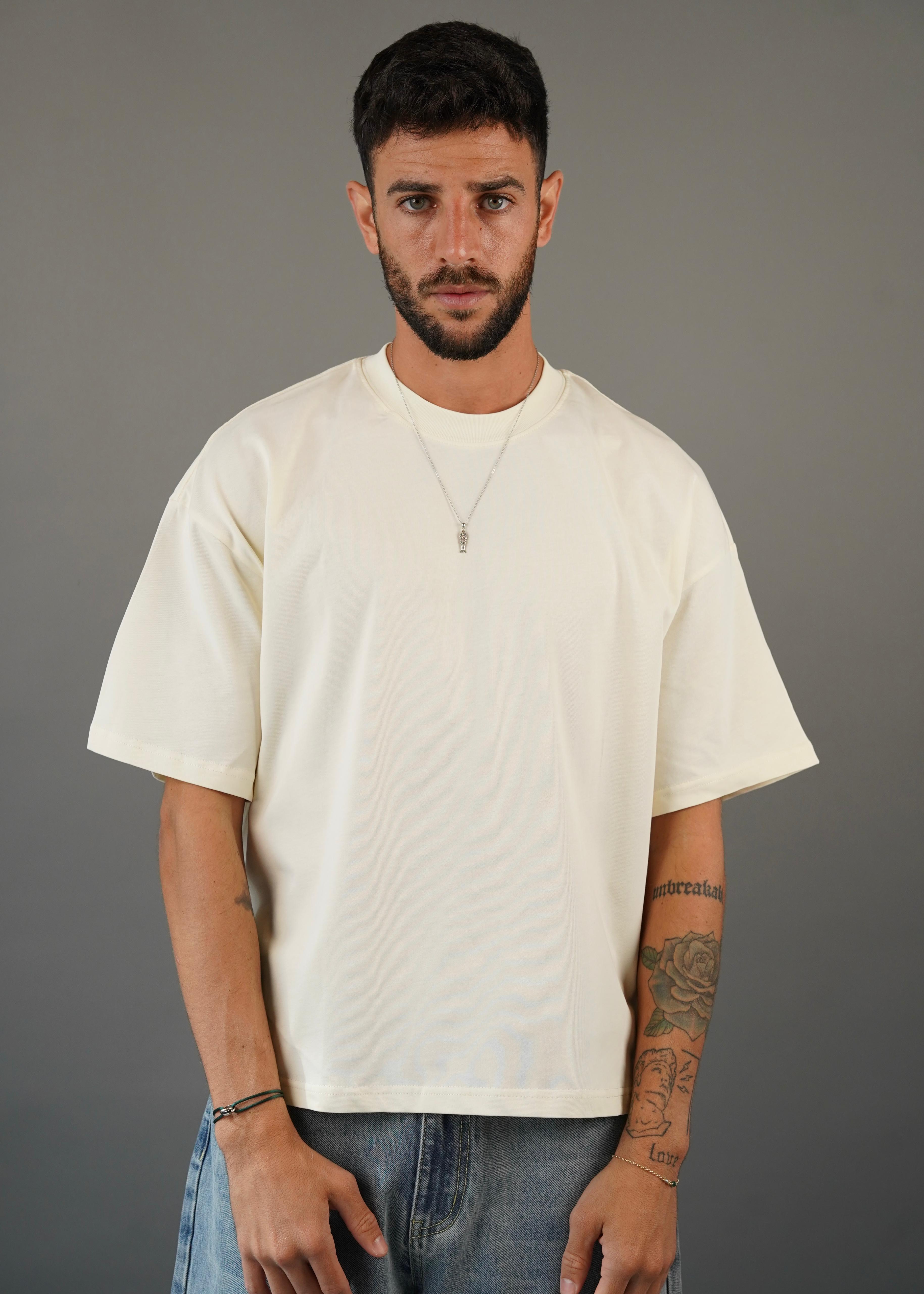 M45 T-Shirt Boxy Dirty White