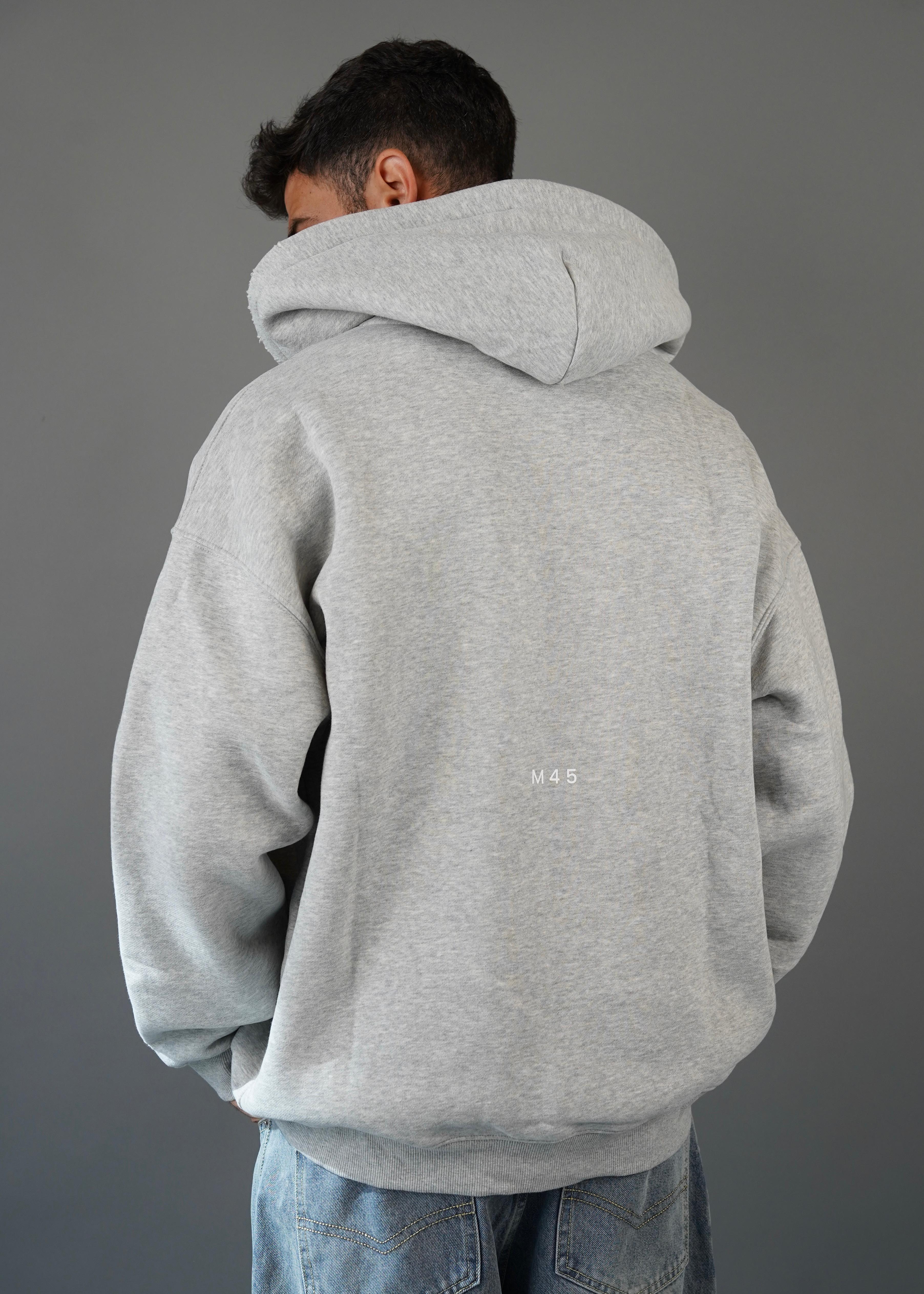 M45 Zip Hoodie Gray Chrome