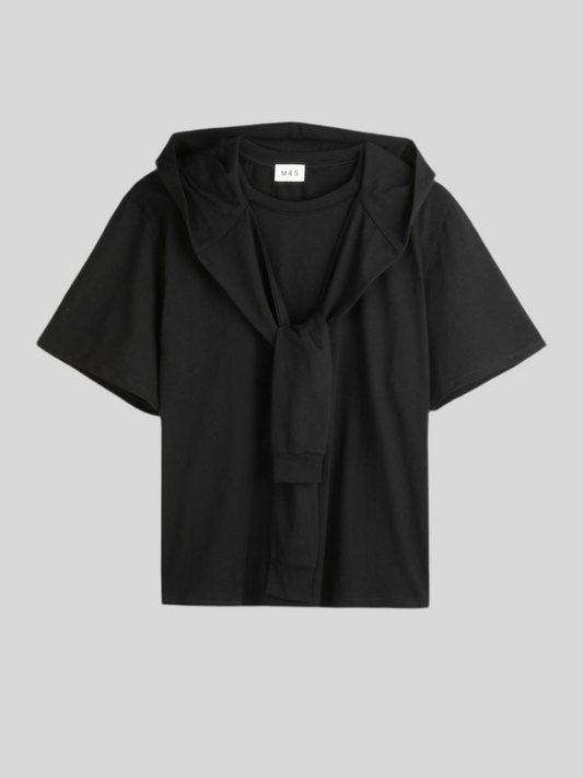 M45 T - Shirt With Tie - Black