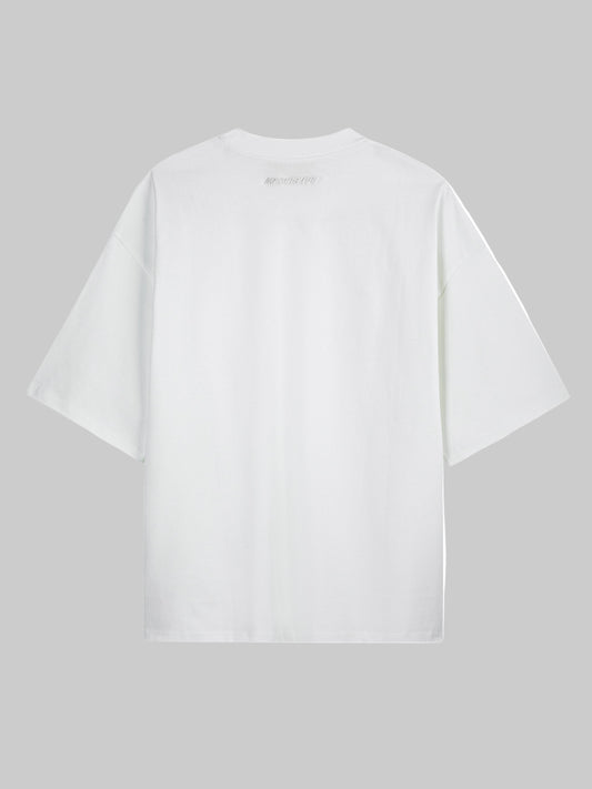 M45 T - Shirt with embroidery - White