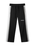 MFOURFIVE Side Stripe Pants - Black / White