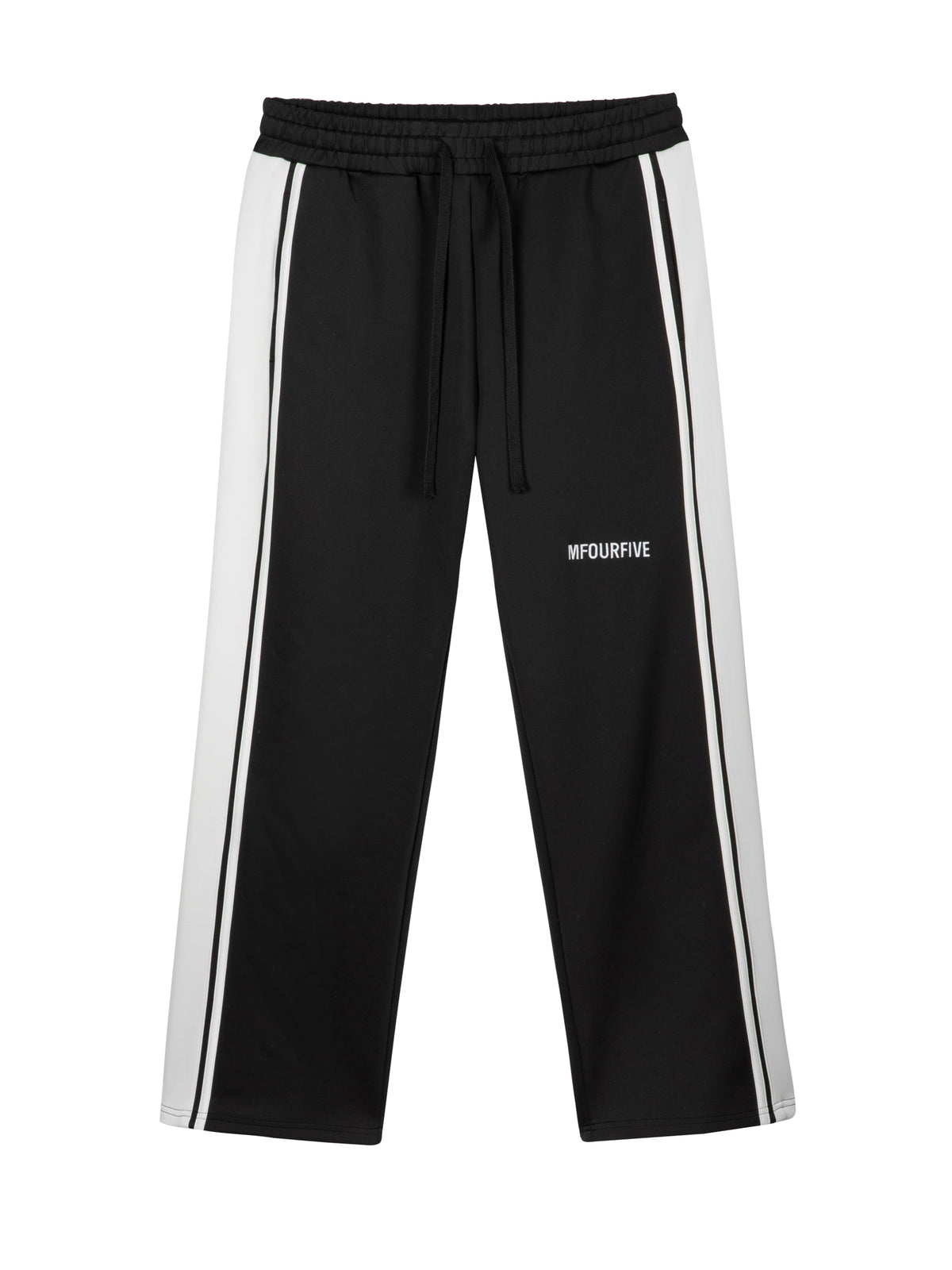 MFOURFIVE Side Stripe Pants - Black / White
