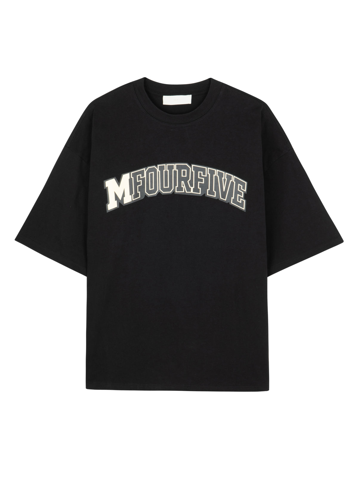 MFOURFIVE College Logo T-Shirt - Black