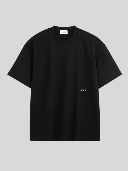 M45 T - Shirt with Embroidery - Black