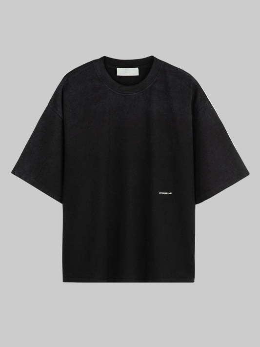 M45 T - Shirt with embroidery and wash - Black