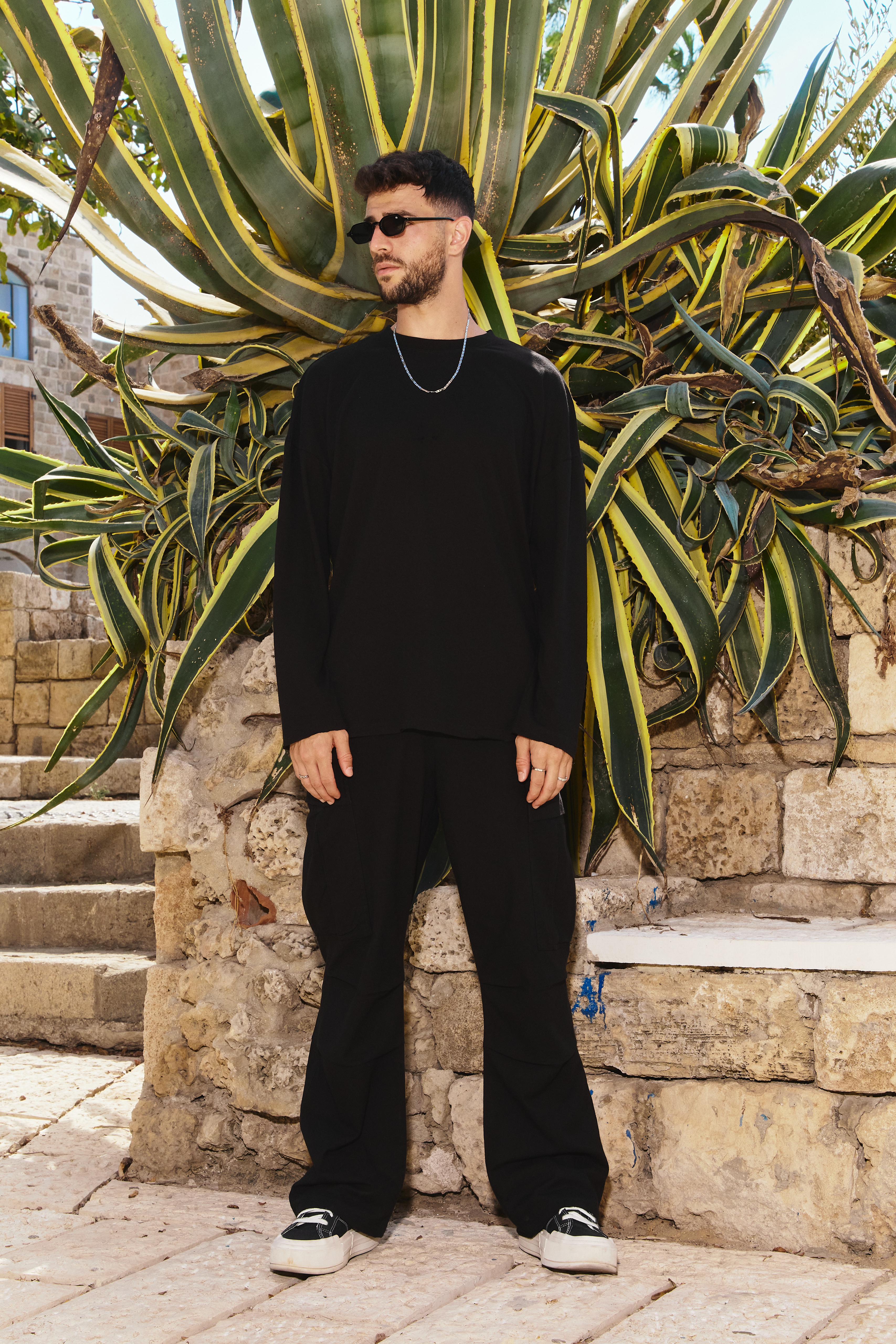 M45 Long Shirt Oversize - BLACK