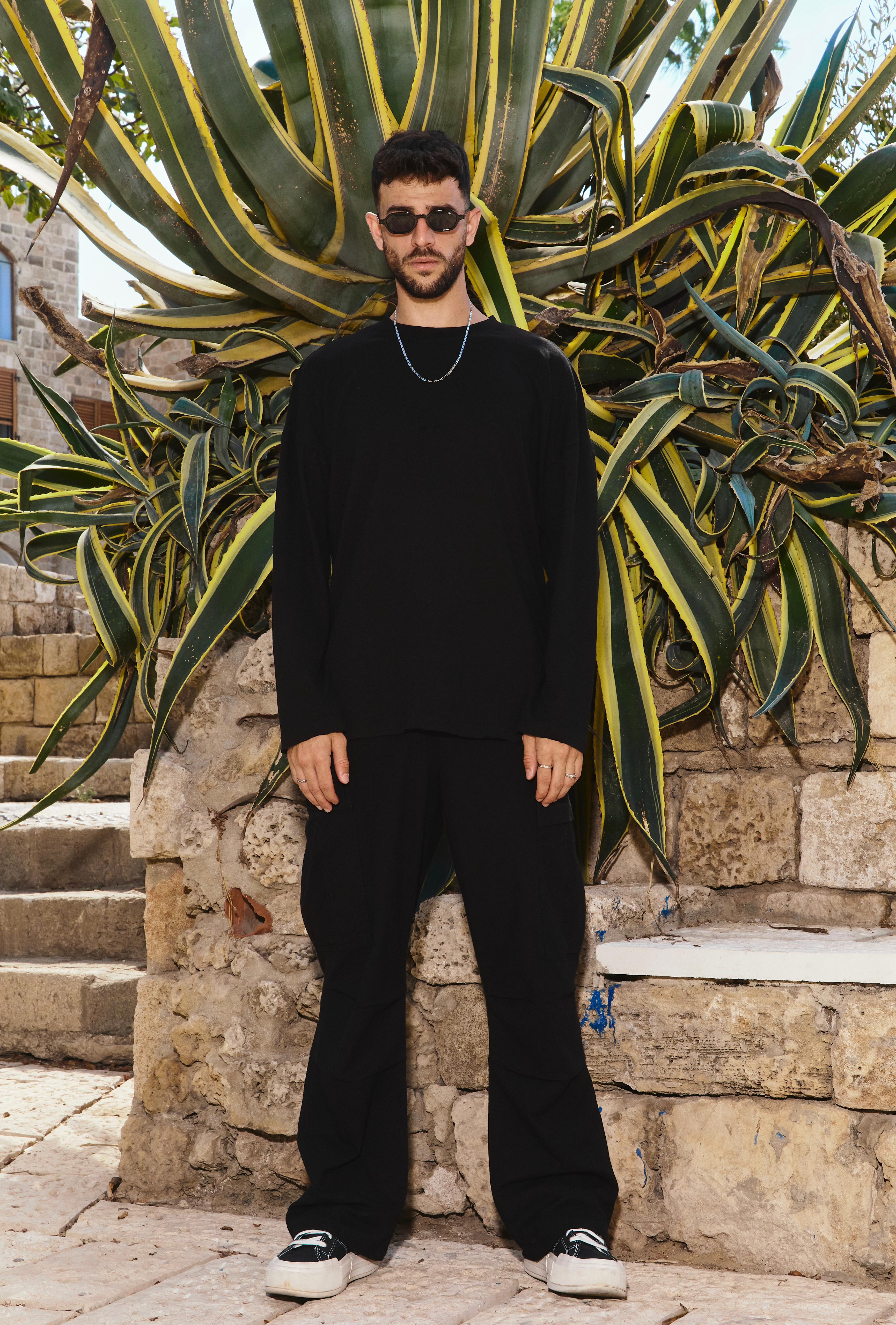 M45 Long Shirt Oversize - BLACK