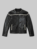 M45 Leather Jacket in Black - Premium heavyweight boxy fit leather streetwear by mfourfive