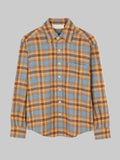 M45 Long Sleeve Flannel Shirt 02 in - Premium heavyweight boxy fit plaid streetwear by mfourfive