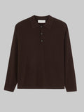 M45 Polo Shirt in Brown - Premium heavyweight boxy fit streetwear by mfourfive