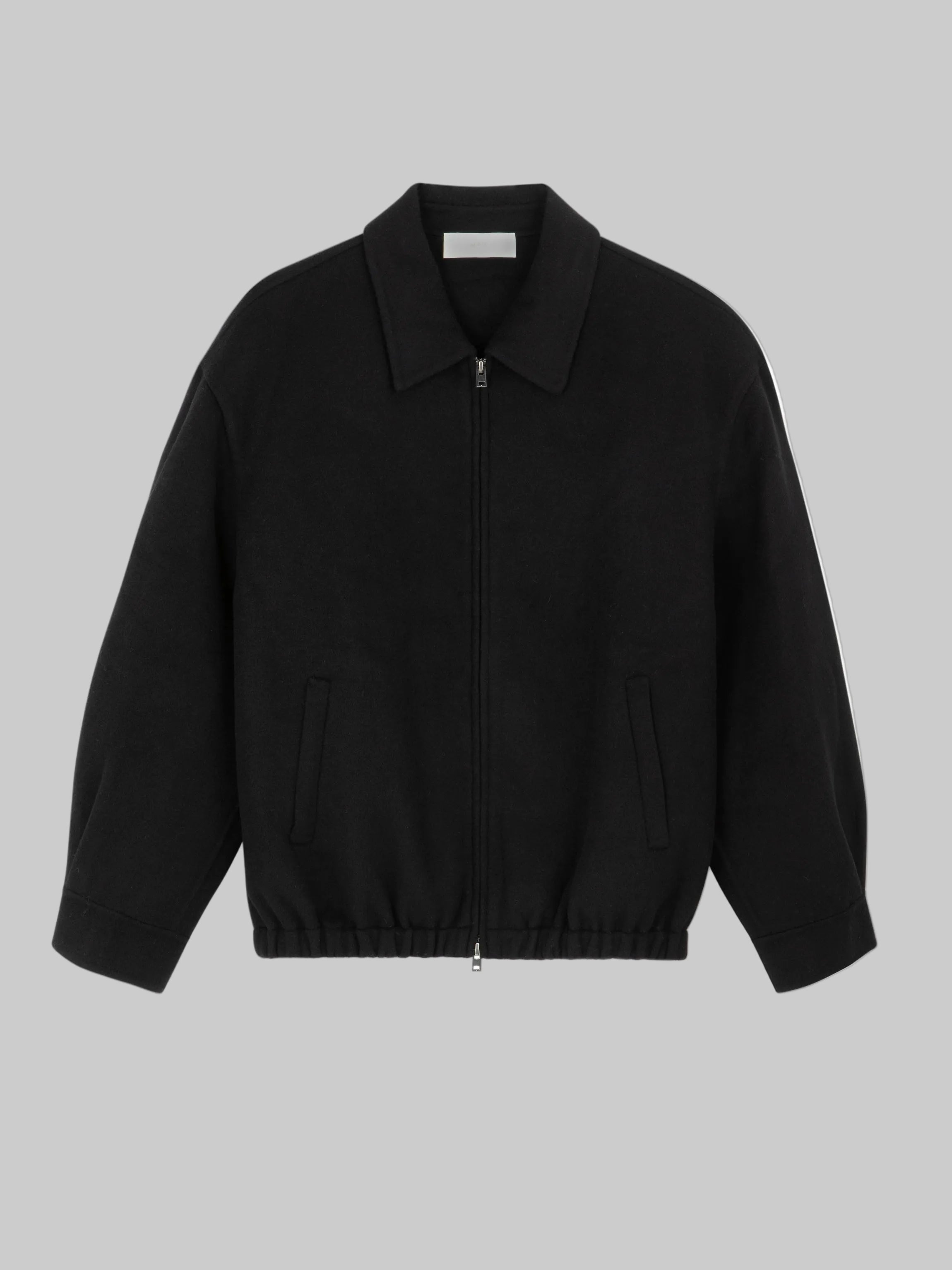 M45 Soft Wool Jacket in Black - Premium heavyweight boxy fit streetwear jacket by mfourfive