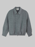 M45 Soft Wool Jacket in Gray - Premium heavyweight boxy fit streetwear jacket by mfourfive
