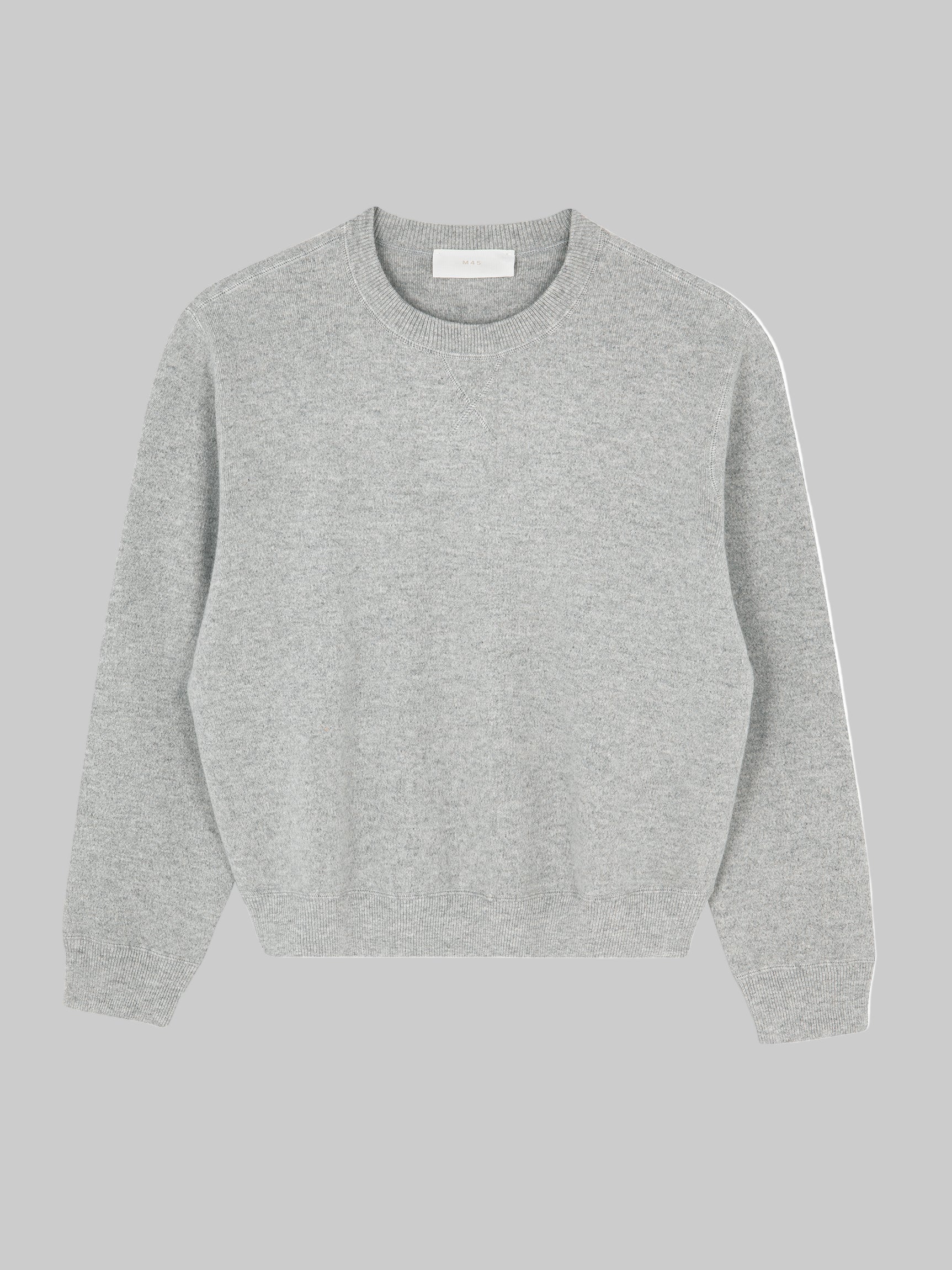 M45 Wool Crewneck Sweatshirt in - Premium heavyweight boxy fit streetwear by mfourfive