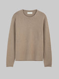 M45 Wool Knit Sweater in Beige - Premium heavyweight boxy fit knitwear by mfourfive