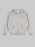 M45 Zip-up Wool Hoodie in - Premium heavyweight boxy fit streetwear by mfourfive