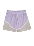 Purple & Grey Mesh Basketball Shorts