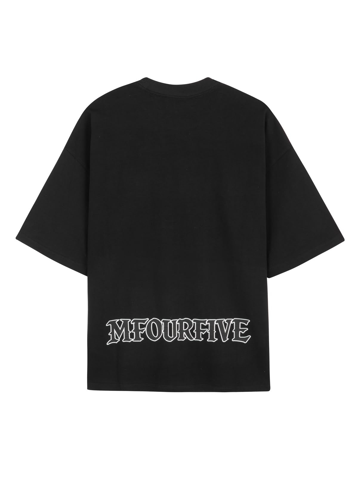 MFOURFIVE Black Inverted Gothic Tee